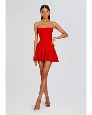 retroféte Annina Metallic Knit Dress - Red