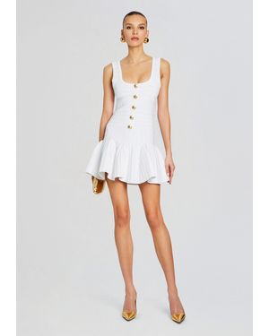retroféte Brooke Bandage Knit Dress - White