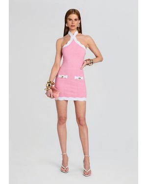 retroféte Myna Rib Knit Dress - Pink