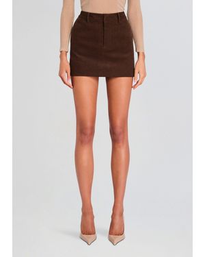 SER.O.YA Azalea Corduroy Mini Skirt - Black