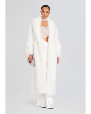 retroféte Dasha Faux Fur Jacket - White