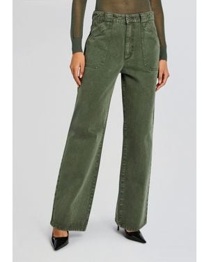 SER.O.YA Angelique Denim Pant - Green