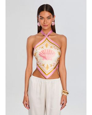 retroféte Jamie Silk Top - Multicolor