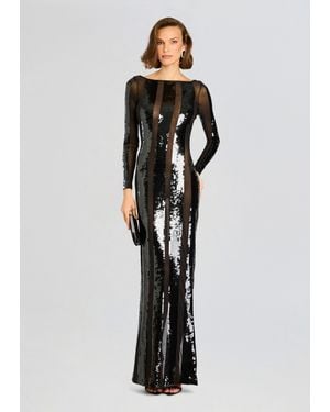 retroféte Elsi Sequin Dress - Black