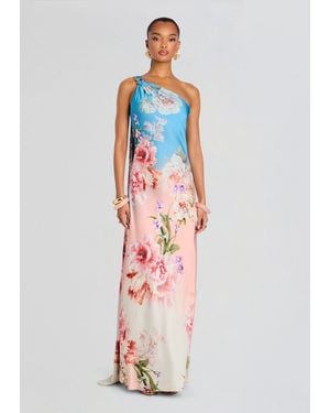 Hemant & Nandita Kavi One Shoulder Dress - White