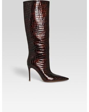 retroféte Lyra Leather Boot - White