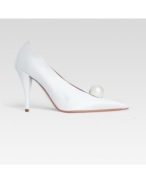 retroféte Corinna Satin Heel - White