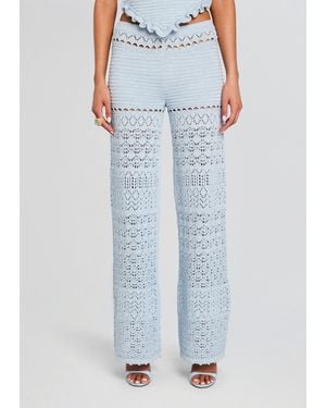 retroféte Ornelie Crochet Pant - Blue