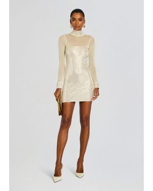 retroféte Willow Embellished Dress - Natural