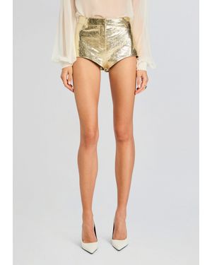 retroféte Kellen Leather Short - Natural