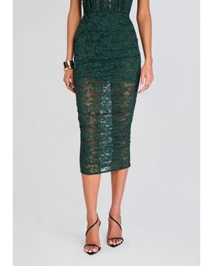 SER.O.YA Alay Lace Skirt - Green