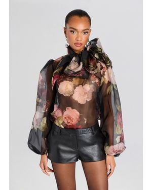retroféte Peregrine Silk Blouse - Black