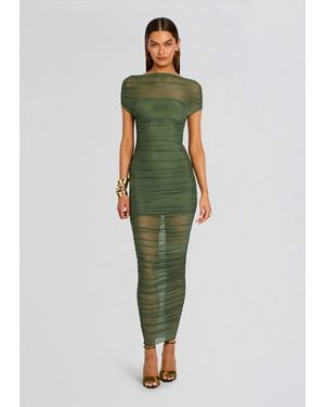 SER.O.YA Noel Mesh Midi Dress - Green