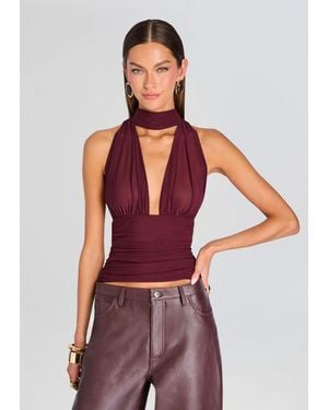 SER.O.YA Lori Mesh Top - Red