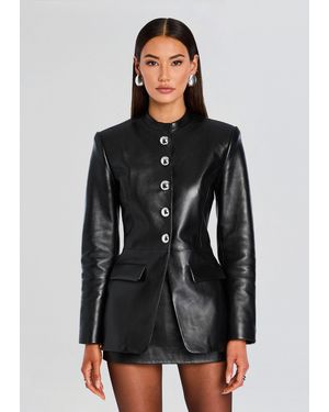 retroféte Callandra Leather Jacket - Black