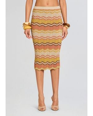 retroféte Ivey Crochet Skirt - Yellow