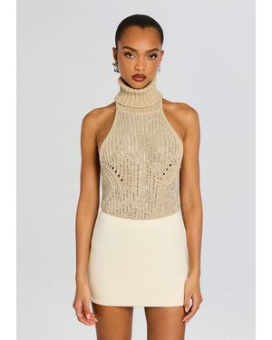 retroféte Veneta Embellished Top - White