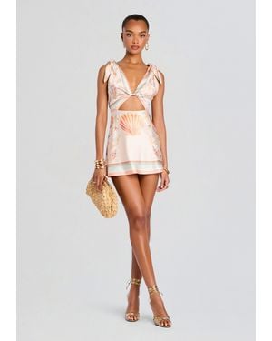 retroféte Icelyn Silk Dress - White