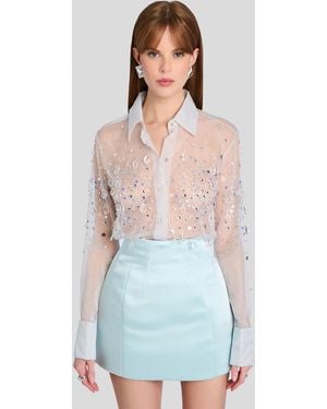 retroféte Eugenia Embellished Blouse - Green