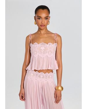 retroféte Luenie Chiffon Top - Pink
