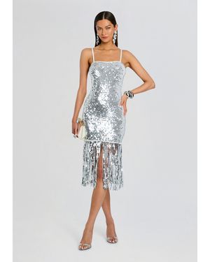 renata sequin crochet dress Renata Sequin Crochet Dress