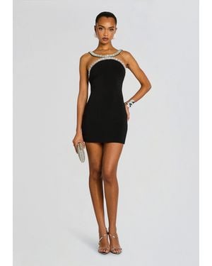 retroféte Ailsa Embellished Dress - Black