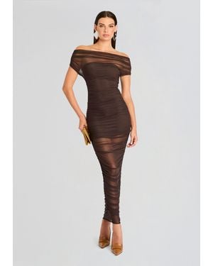 SER.O.YA Noel Mesh Midi Dress - Multicolor