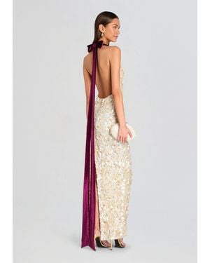 retroféte Imara Sequin Dress - White