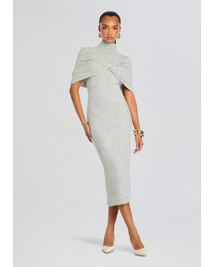 SER.O.YA Wisteria Knit Midi Dress - White