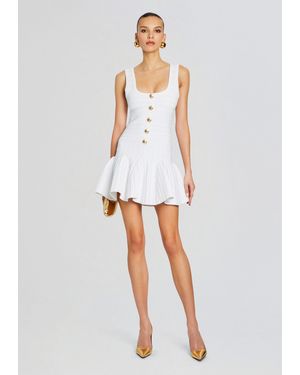 retroféte Brooke Bandage Knit Dress - White