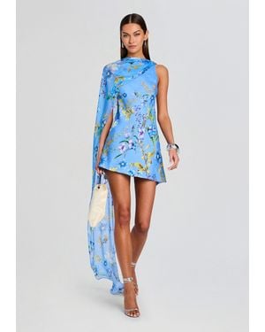 Hemant & Nandita Ayka Sash Mini Dress - Blue