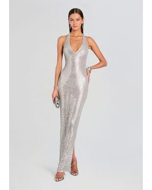 retroféte Lolly Sequin Dress - White