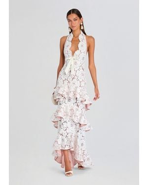 retroféte Senara Lace Dress - White