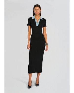 SER.O.YA Reye Knit Maxi Dress - Black
