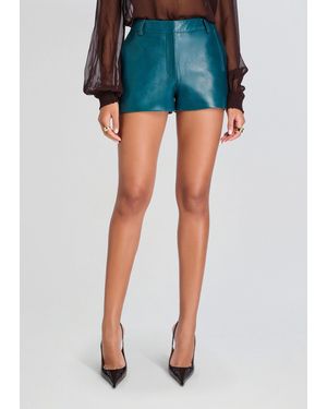 retroféte Naya Leather Short - Blue