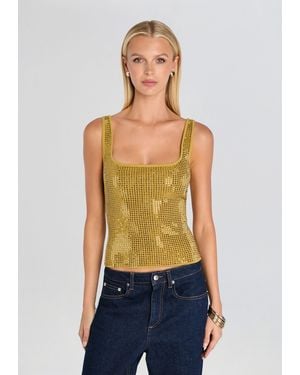 retroféte Marzia Embellished Top - Blue