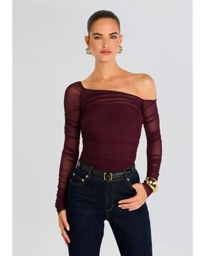 SER.O.YA Shauna Mesh Top - Red