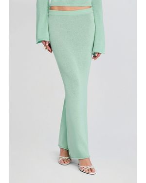 SER.O.YA Kora Knit Maxi Skirt - Blue