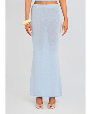 SER.O.YA Kora Knit Maxi Skirt - Blue