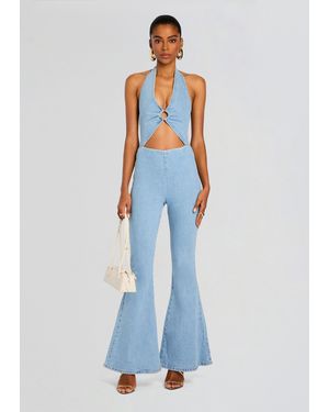 retroféte Kairi Denim Jumpsuit - Blue