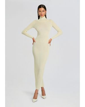 SER.O.YA Maurice Knit Maxi Dress - White