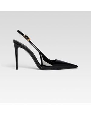 retroféte Gwyneth Leather Slingback - White