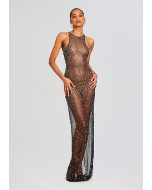 retroféte Brandy Sequin Dress - White