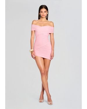 SER.O.YA Deniz Mesh Mini Dress - Red