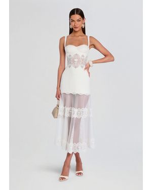 retroféte Olenna Dress - White
