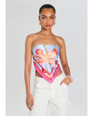 retroféte Alivia Silk Top - Red