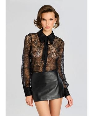 retroféte Gracen Lace Blouse - Gray