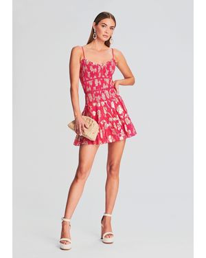 Hemant & Nandita Indu Mini Dress - Red