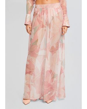 retroféte Zeca Silk Chiffon Pant - Pink