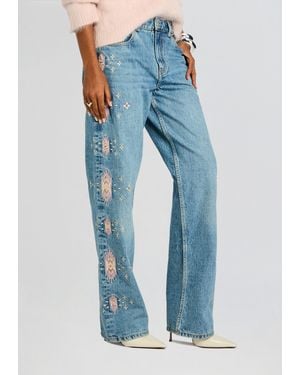 retroféte Vero Embroidered Jean - Blue